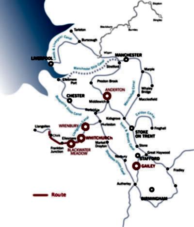 Aqueducts and return from Whitchurch