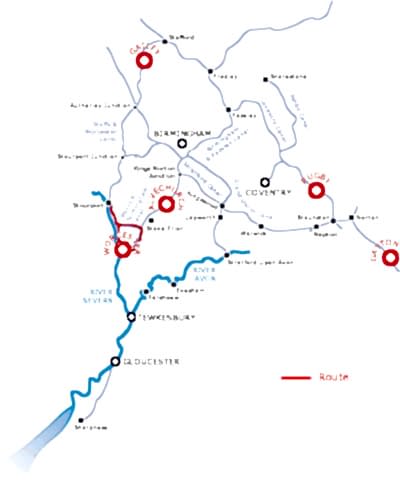 Droitwich Ring from Stourport