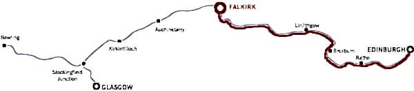 Edinburgh and return from Falkirk