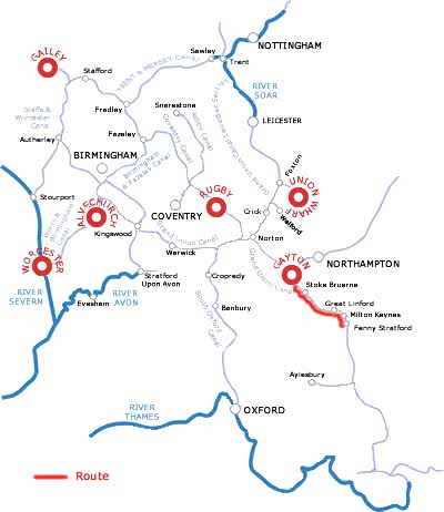 Fenny Stratford and return from Gayton