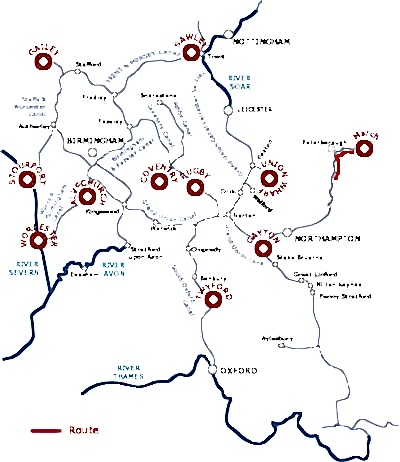 Fotheringhay and Peterborough through the fens from March