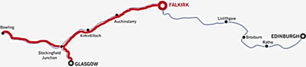 Glasgow and return from Falkirk