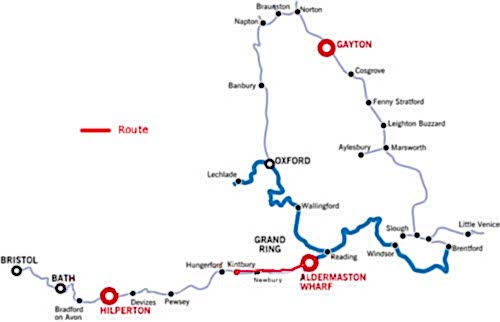 Kintbury and return from Aldermaston