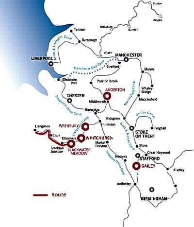 Aqueducts and Llangollen and return from Blackwater