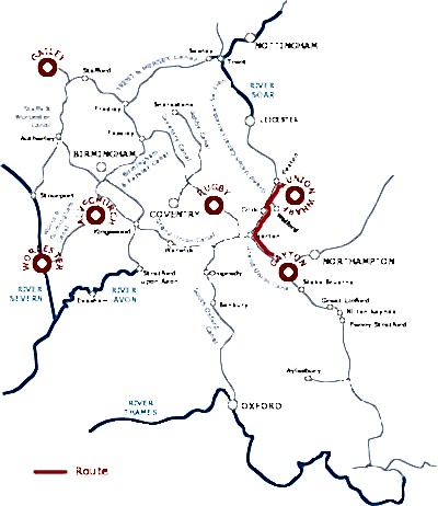 Market Harborough and return from Gayton