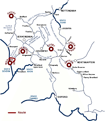 Mid Worcestershire ring from Worcester