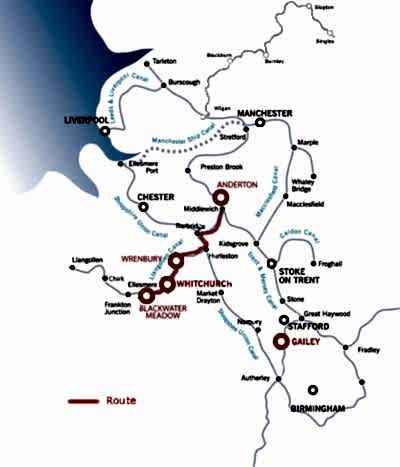 Middlewich and return from Blackwater