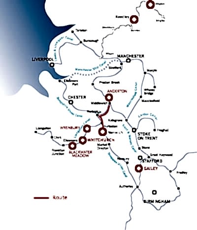 Middlewich from Nantwich