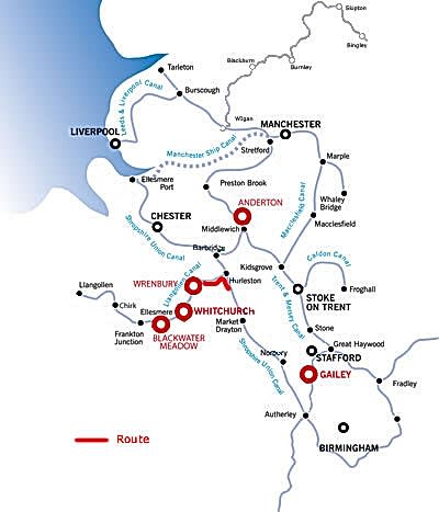 Nantwich and return from Wrenbury